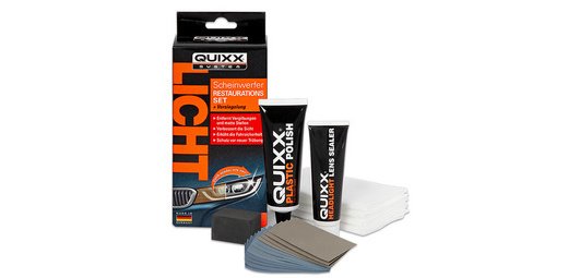 Kit de restauration pour phares de voiture Quixx Light, 19 pièces