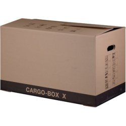 De_carton de déménagement ´cargo-box x´, marron