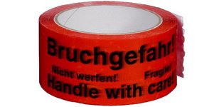 smartboxpro Ruban adhésif de signalisation 'fragile!'