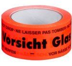 smartboxpro Ruban adhésif de signalisation 'Vorsicht Glas!'