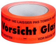 smartboxpro Ruban adhésif de signalisation 'Vorsicht Glas!'