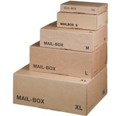 smartboxpro Carton d'expédition MAIL BOX, taille: L, marron