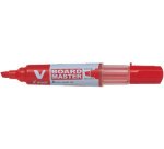 Marqueur pilot v-board master recycle effacable a sec et    rechargeable pointe biseautee large 6 mm coloris rouge