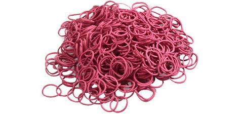 Elastiques Dm-Folien rouge - Sachet de 1000 g