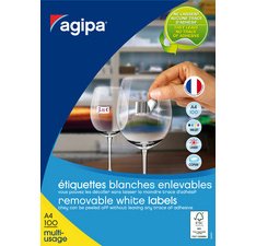 Etiquette universelle, 70 x 37 mm, blanc