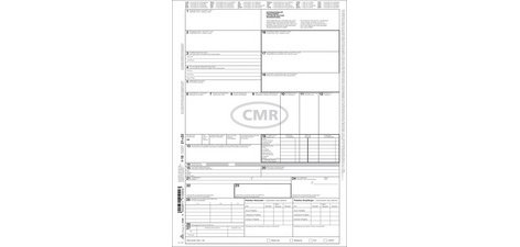Formulaire 'Lettre de voiture International' CMR