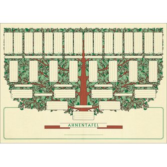 Arbre généalogique 'petit arbre', A3 paysage
