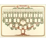 Arbre généalogique 'arbre esquissé', 70 x 50 cm