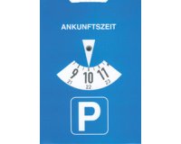 Disque de stationnement, en carton, bleu