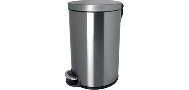 Poubelle cosmétique à pédale 'the silent', 5 L, argent