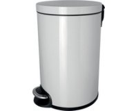 Poubelle cosmétique à pédale 'the silent', 5 L, blanc