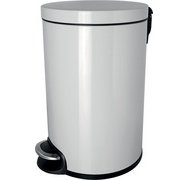 Poubelle cosmétique à pédale 'the silent', 5 L, blanc