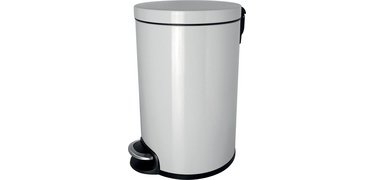 Poubelle cosmétique à pédale 'the silent', 5 L, blanc