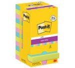Super sticky adhesive notepad, 76x76 mm, 8+4
