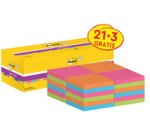 Super sticky adhesive notepad, 76x76 mm, 8+4