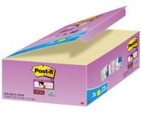 Bloc-note super sticky notes, 47,6 x 47,6 mm, 21+3