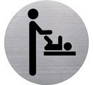 Pictogramme 'the badge' espace change bébé, argent