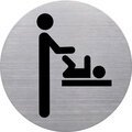 Pictogramme 'the badge' espace change bébé, argent