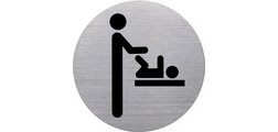 Pictogramme 'the badge' espace change bébé, argent