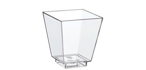 Square finger food cup, 50 ml