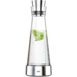 Karaf fris water FLOW SLim 1 L glas/roestvrij staal