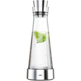 Carafe fraîcheur FLOW Slim, 1 L, verre/acier inoxydable