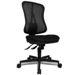 Fauteuil tournant de bureau 'Head Point SY', noir /