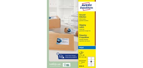 Shipping label, 99.1 x 57 mm, white