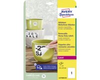 Resistente etiketten, 210x 148 mm, wit