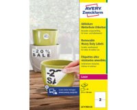 Resistant label, 70 x 37 mm, white