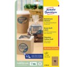 Etiquette couleur Kraft, 105 x 57 mm