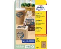 Etiquette couleur Kraft, 63,5 x 42,3 mm