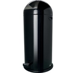 Trash can with pedal and flap "the step dome", 52 liters
