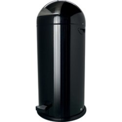 Poubelle à pédale 'the step dome', 52 litres, noir