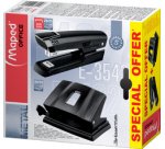 Set d'agrafeuse & de perforateur Essentials, noir