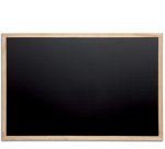 Tableau avec cadre en bois, (L)400 x (H)300 mm, noir