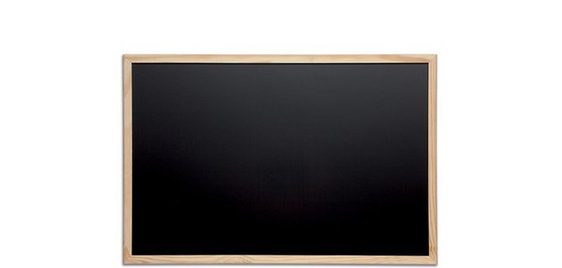 Tableau avec cadre en bois, (L)400 x (H)300 mm, noir