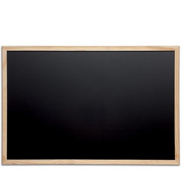 Tableau avec cadre en bois, (L)900 x (H)600 mm, noir
