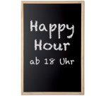 Tableau avec cadre en bois, (L)400 x (H)300 mm, noir