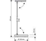 Lampe de bureau à LED puck, socle