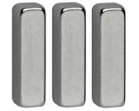 Aimant néodyme, forme bâton, (L)4 x (P)15 x (H)4 mm