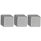 Aimant néodyme, cube, (L)10 x (P)10 x (H)10 mm, nickel