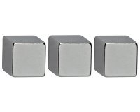 Aimant néodyme, cube, (L)10 x (P)10 x (H)10 mm, nickel