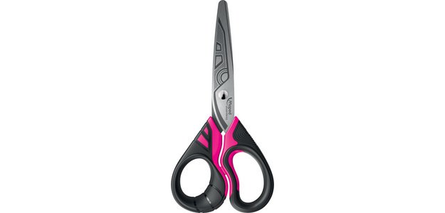 Ciseaux droitiers bouts ronds Maped Sensoft 3D fluo 13,5 cm
