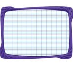 Ardoise blanche maped flex 195x270mm 1 face unie 1 face quadrillée 1 effacette 1 feutre 1 porte accessoire incassable