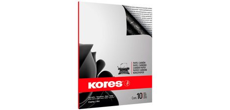 papier carbone, format A4, 10 feuilles, noir