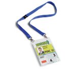 Badge évènementiel, avec ruban en tissu, A6