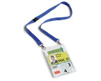 Badge évènementiel, avec ruban en tissu, A6