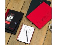 Cahier à spirale Black n' Red, format A4, quadrillé