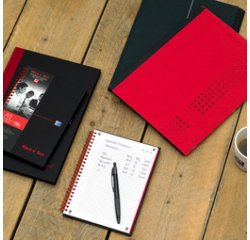Cahier à spirale Black n' Red, A4, quadrillé, PP